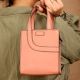 Handcrafted Blush Handbag Leather Chic Sleek